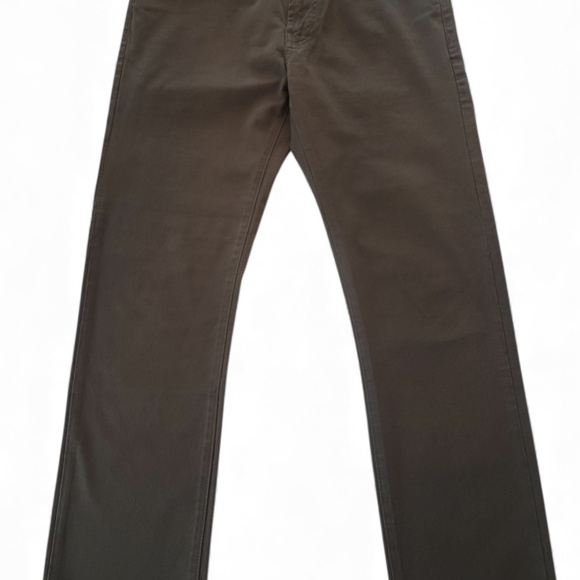 Dark Green / Brown DL1961 Slim Straight Pant Size 33X30 - Picture 3 of 12